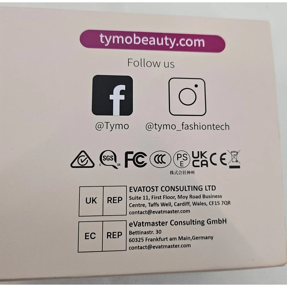 TYMO RING Hair Straightening Comb HC100 Black Pink Professional Styling Set‎